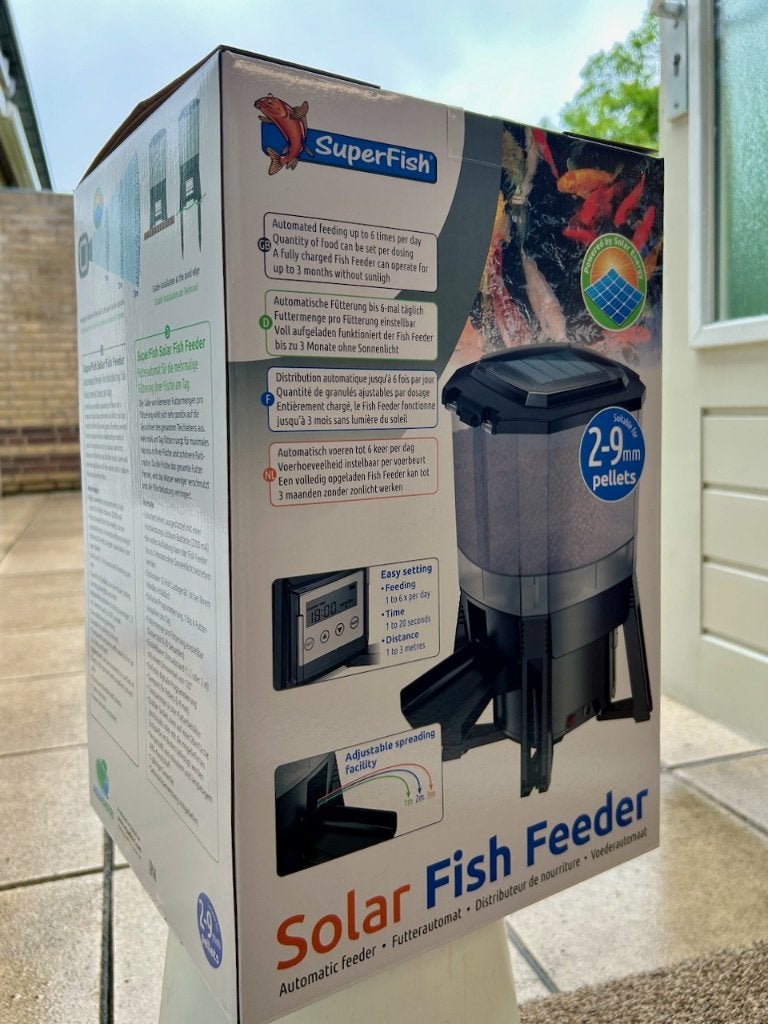 Vijver Vis Voermachine SuperFish Solar, Tuin en Terras, Ophalen of Verzenden, Nieuw
