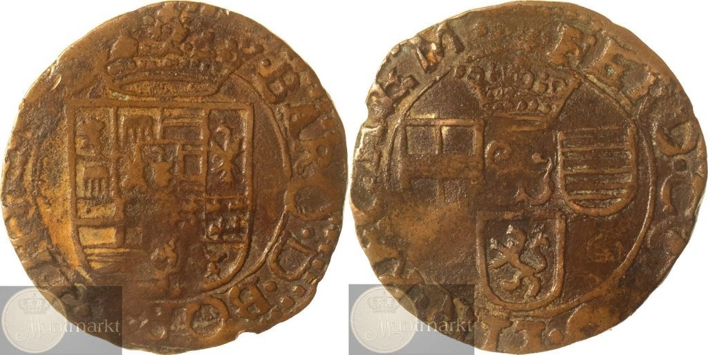 Reckheim - Oord z.j. (ca. 1640) 'F. d'Aspremont-Lynden', Postzegels en Munten, Munten | Nederland, Ophalen of Verzenden, Vóór koninkrijk