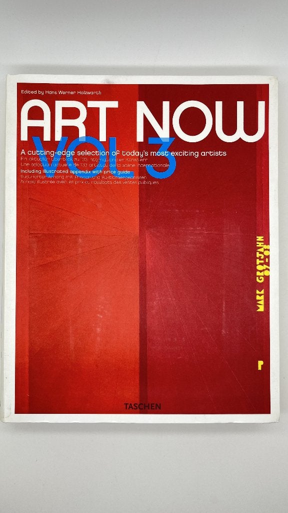 Art Now Vol. 3 - Taschen (2008/2009) Hedendaagse Kunst Boek, Ophalen of Verzenden, Zo goed als nieuw, Hans Werner Holzwarth, Schilder- en Tekenkunst