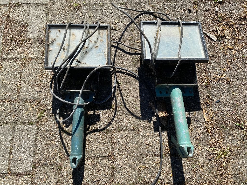 2 bouwlampen, Ophalen, Gebruikt, 500 watt of meer