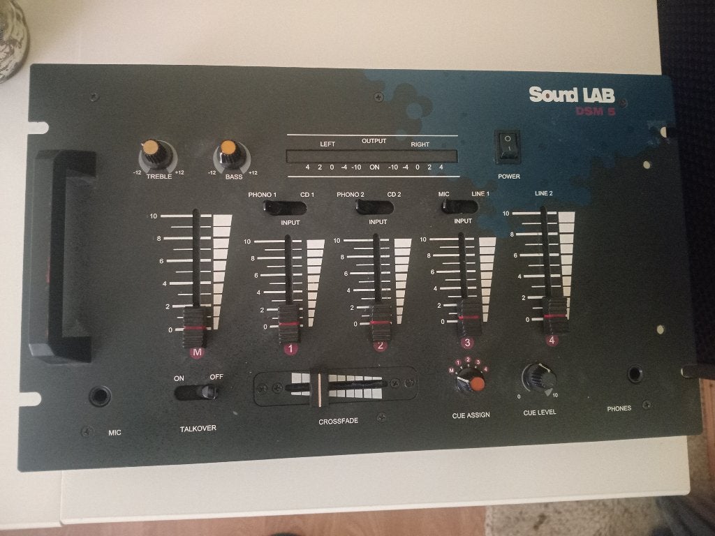 Soundlab DSM-5 mengpaneel, Ophalen, Gebruikt, Minder dan 5 kanalen, Microfooningang