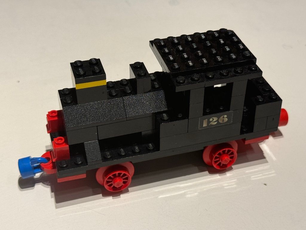 LEGO - Set 126 - Trains - Steam Locomotive (Push) (1970), Lego, Ophalen of Verzenden, Zo goed als nieuw, LEGOLAND