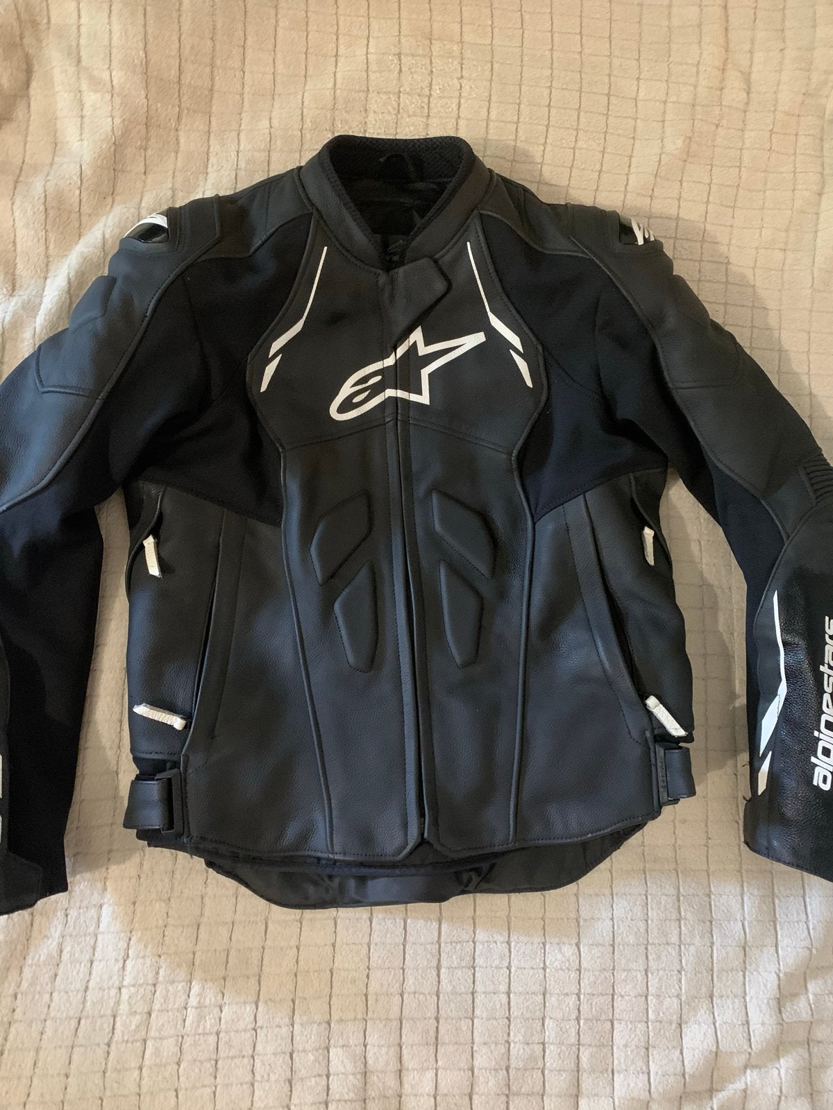 Alpinestars Leren Motorjas Zwart - Maat 44, Motoren, Kleding | Motorkleding, Ophalen of Verzenden, Tweedehands, Dames, Jas | leer