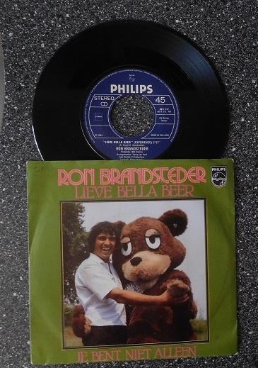 Ron Brandsteder - lieve bella beer, Cd's en Dvd's, Vinyl | Nederlandstalig, Ophalen of Verzenden, Zo goed als nieuw, 7 inch, Levenslied of Smartlap