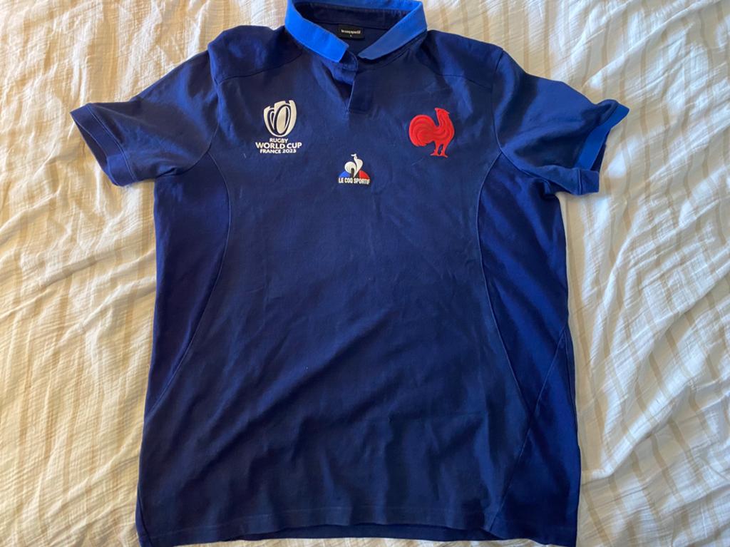 Frankrijk Rugby Polo RWC2023 (Large), Ophalen of Verzenden, Zo goed als nieuw, Kleding