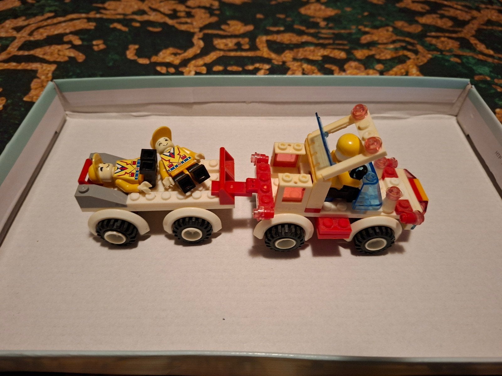 Lego City Sleepwagen met aanhanger en minifiguren, Inclusief minifiguren, Lego, Ophalen of Verzenden, Complete set
