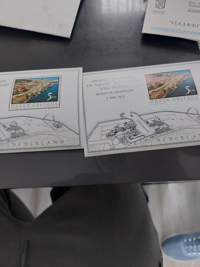 Postzegel Eerste Dag Envelop Haven Delfzijl 1973, Postzegels en Munten, Postzegels | Nederland, Ophalen of Verzenden, Na 1940