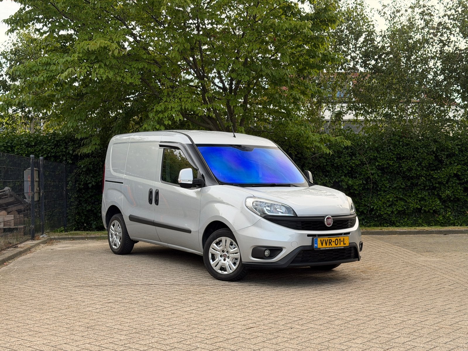 Fiat Doblo Cargo 1.3 MJ 16V 90pk 2016 Grijs, Voorwielaandrijving, Stof, Zwart, 4 cilinders