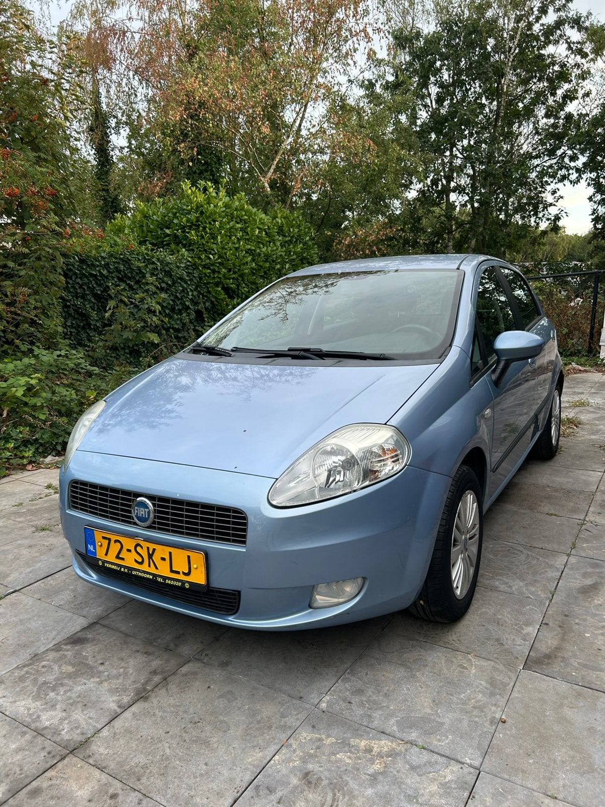 Fiat Punto 1.4 5DR 2006 Blauw, Auto's, Voorwielaandrijving, 40 €/maand, 4 cilinders, Origineel Nederlands