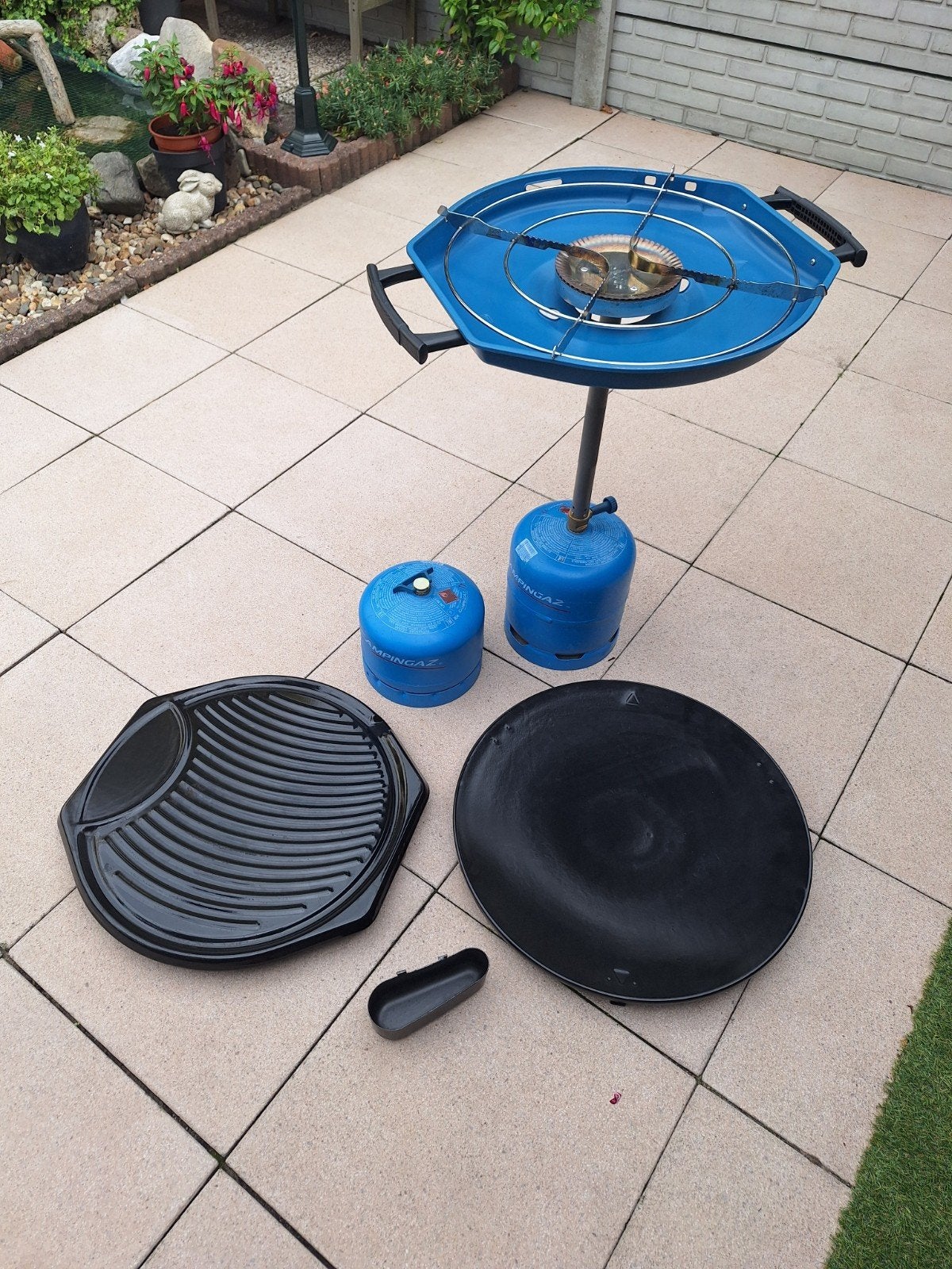 Skottelbraai partygrill combo met grillplaat en wokplaat, Ophalen of Verzenden
