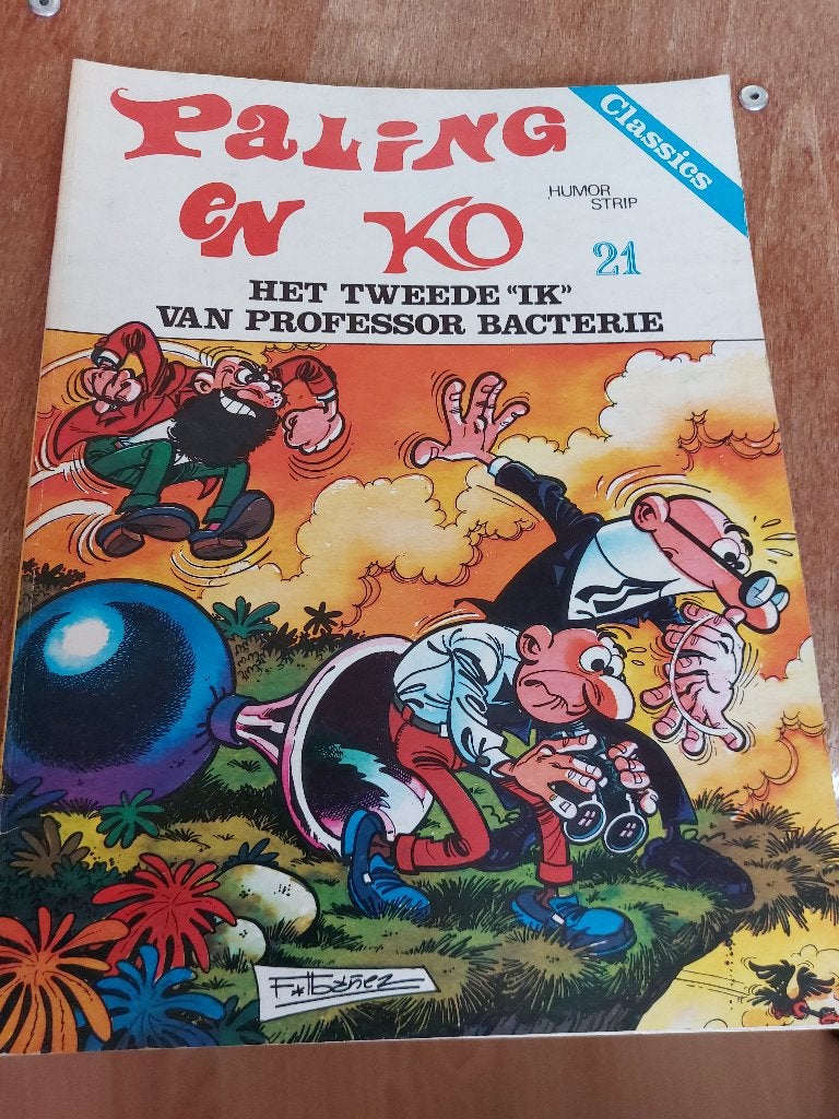 Paling en Ko 21, het tweede "ik" van professor bacterie, Eén stripboek, Ophalen of Verzenden