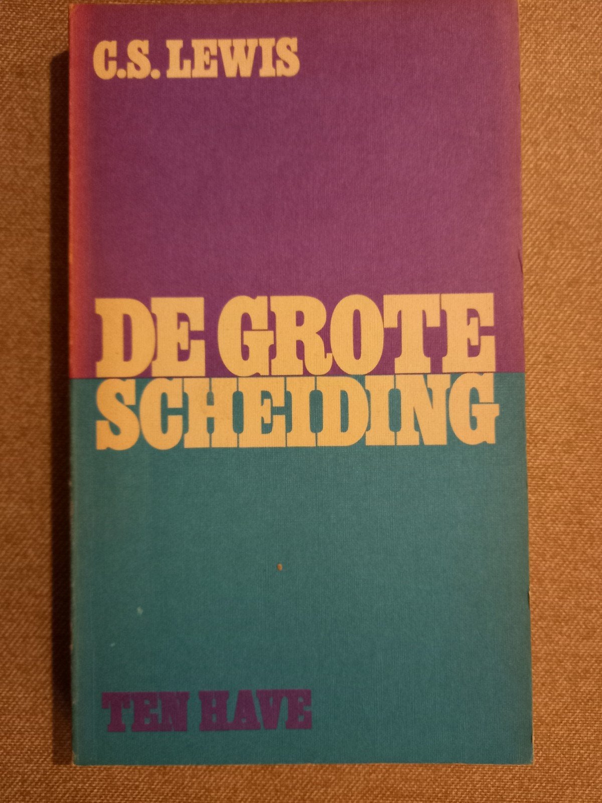 De Grote Scheiding - C.S. Lewis (6e druk 1974), Ophalen of Verzenden, Gelezen, C.S. Lewis, Nederland