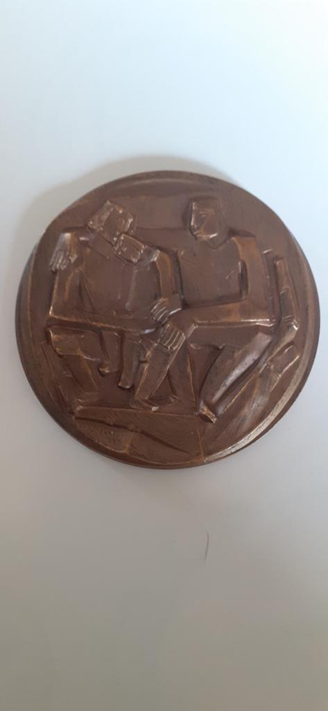 Oude Bronzen Medaille 'De Voorzorg' Mechelen 1883-1933, Postzegels en Munten, Verzenden