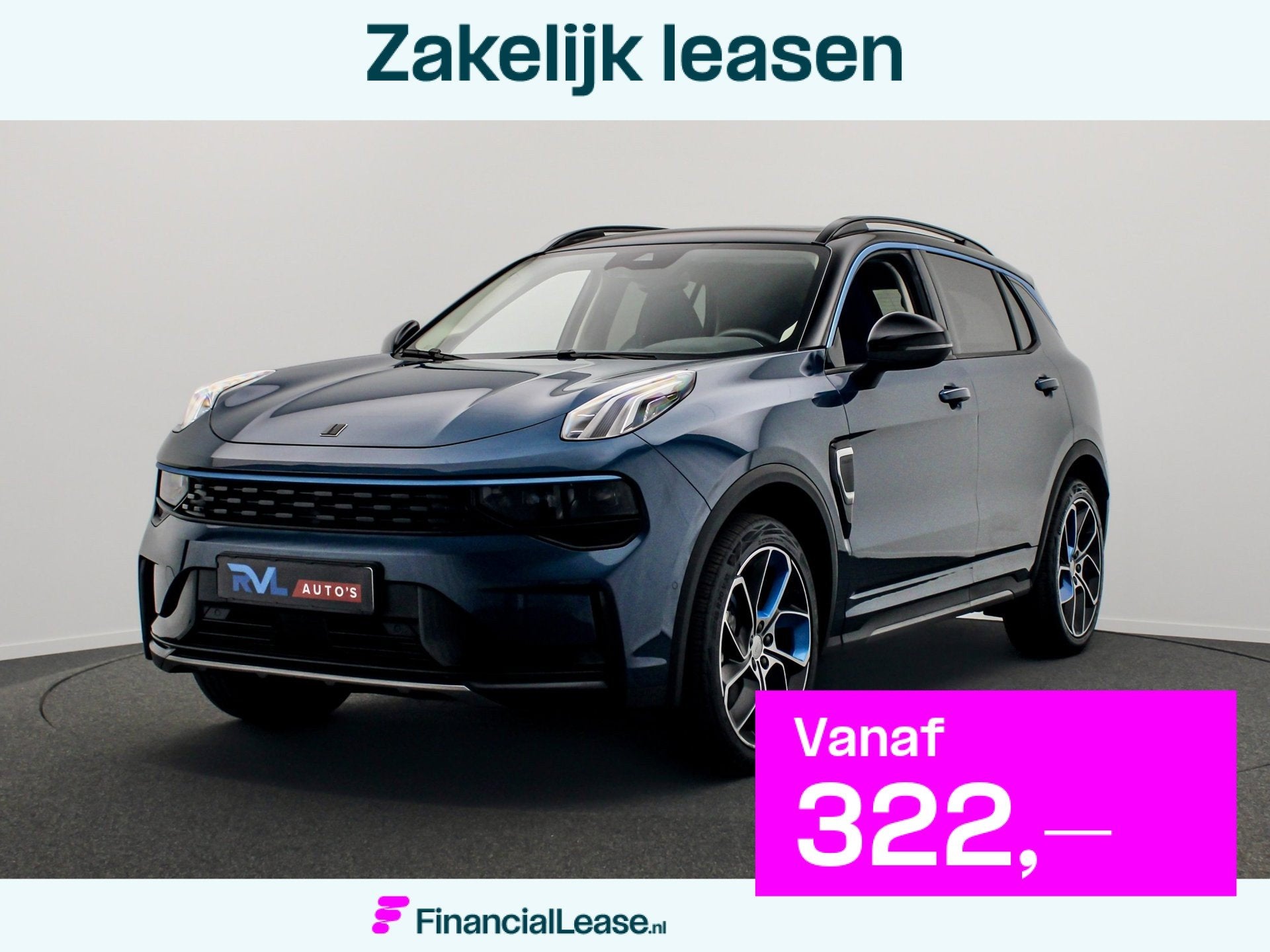 Lynk&co LYNK & CO 01 1.5 261PK Plug-in Hybrid *360 Camera*, Dealer onderhouden, Stof, Euro 6, Blauw