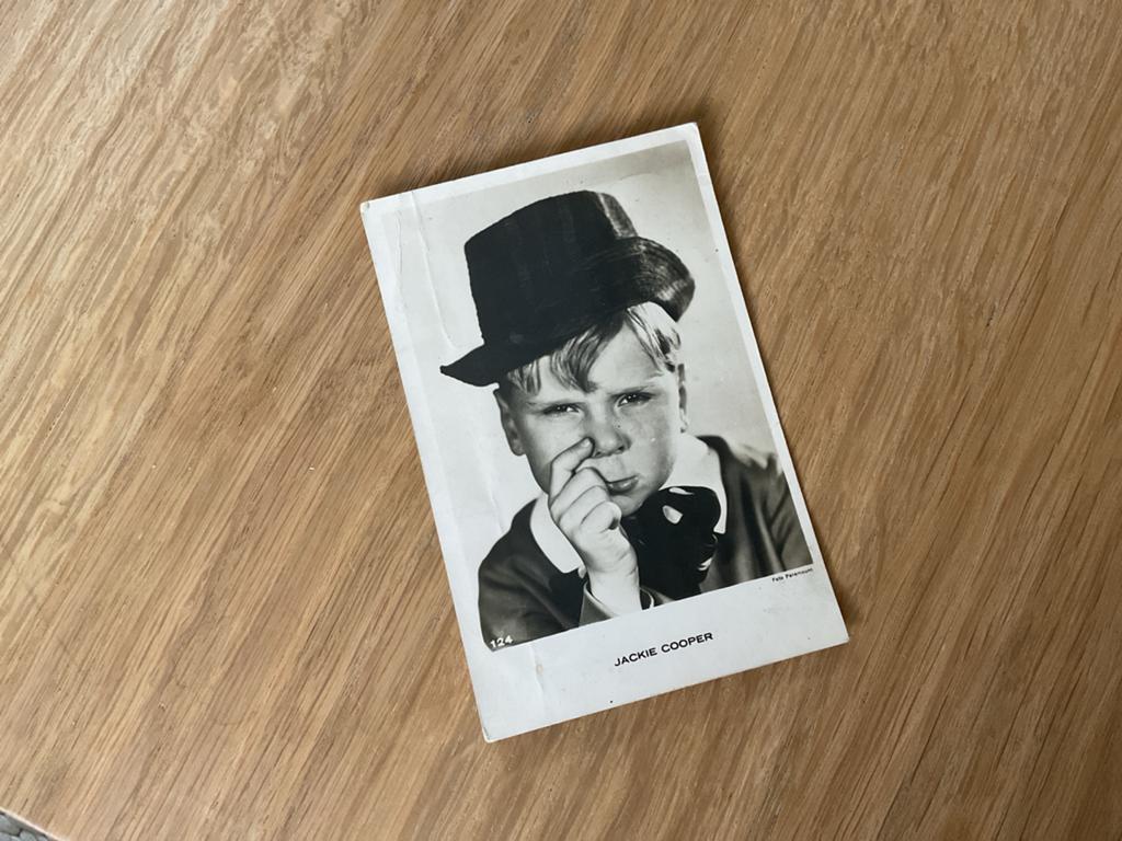 Oude ansichtkaart Jackie Cooper (1932), Verzamelen, Ansichtkaarten | Nederland, Ophalen of Verzenden, 1920 tot 1940, Gelopen, Zuid-Holland