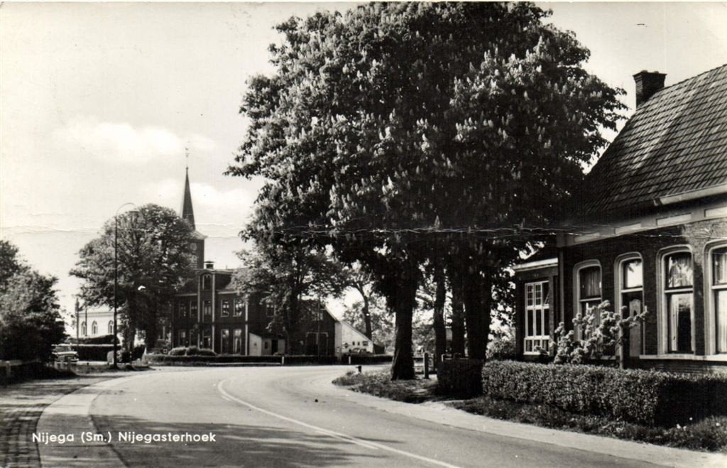 Nijega [Sm.] - Nijegasterhoek - B-keus - 1962 gelopen, Ophalen of Verzenden, 1960 tot 1980, Gelopen, Friesland