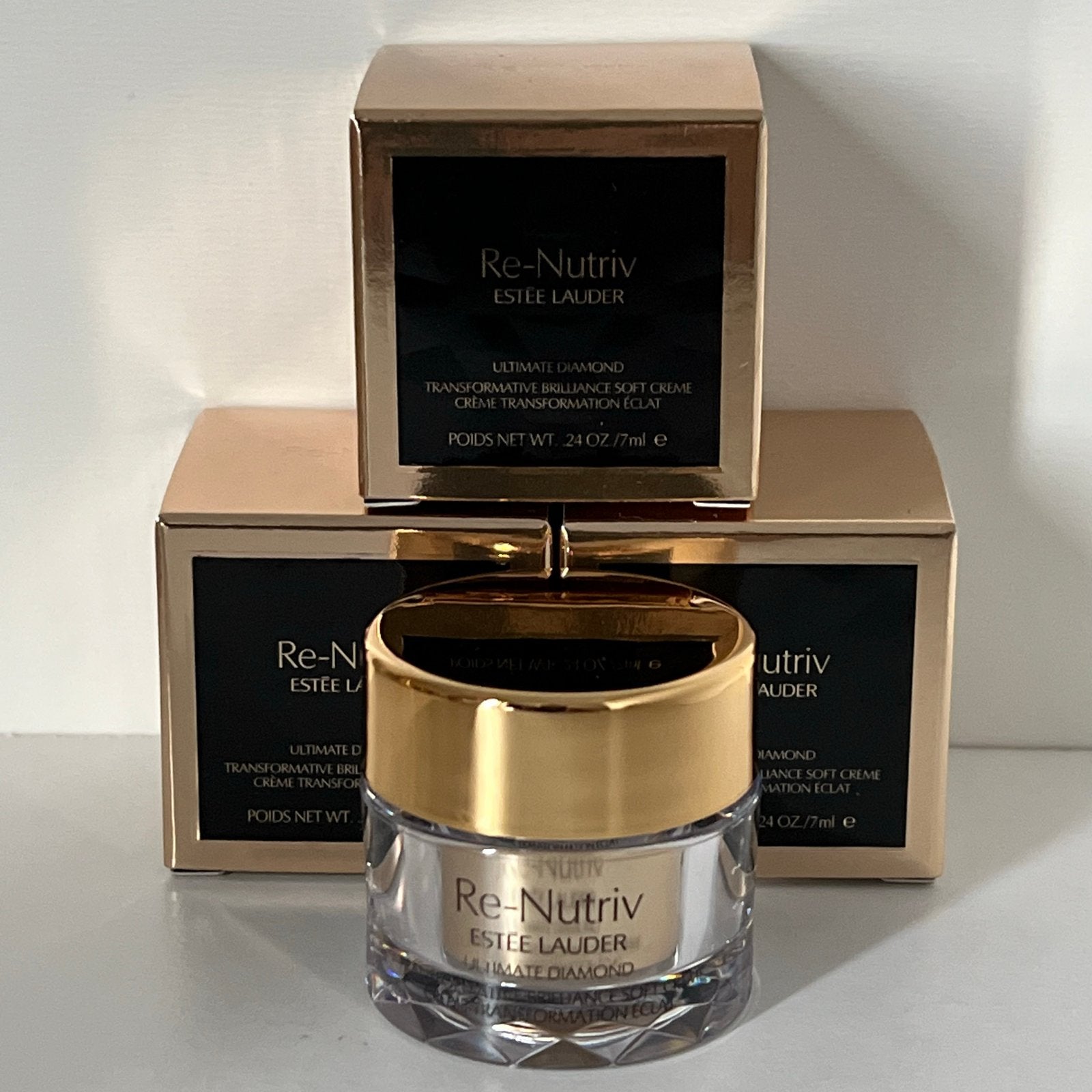 Estee Lauder Re-Nutriv Ultimate Diamond SOFT Creme 7 ml, Ophalen of Verzenden, Nieuw, Gehele gezicht, Verzorging