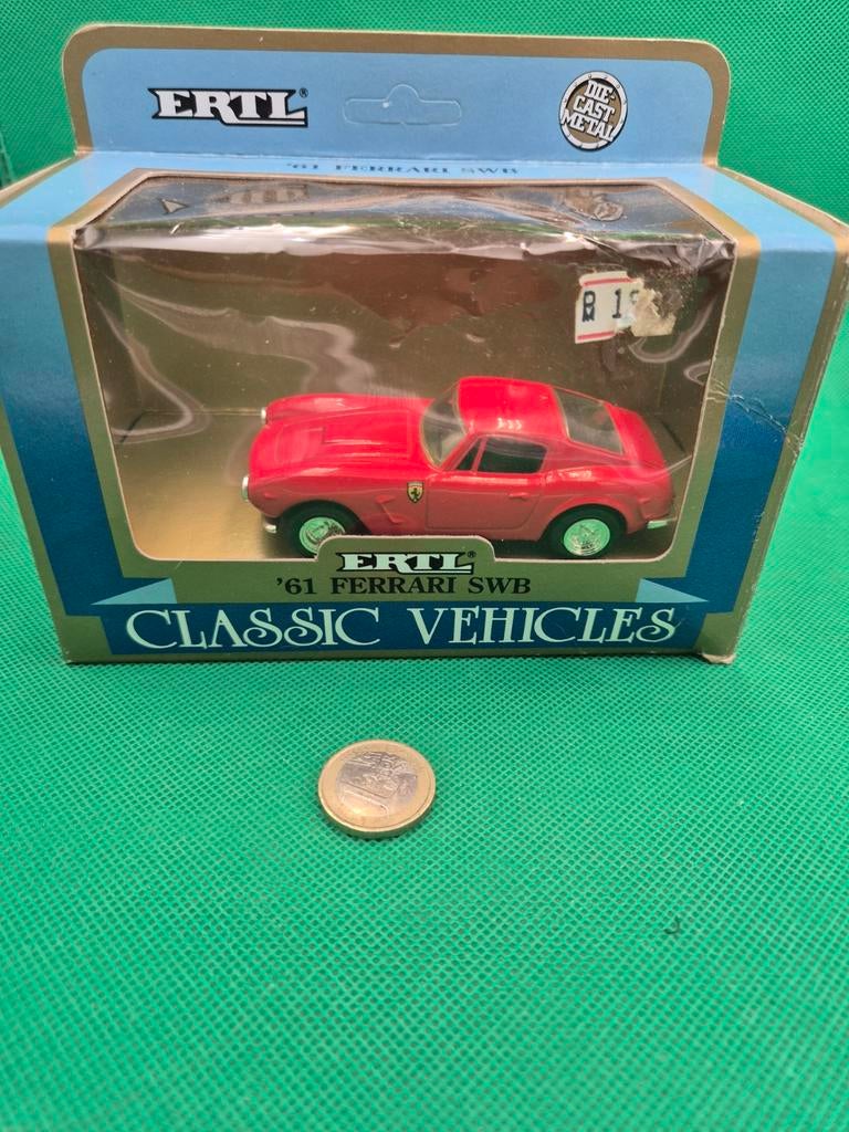 202 Ferrari SWB 1/43 ertl, Hobby en Vrije tijd, Modelauto's | 1:43, Ophalen of Verzenden, Zo goed als nieuw, Auto, Overige merken