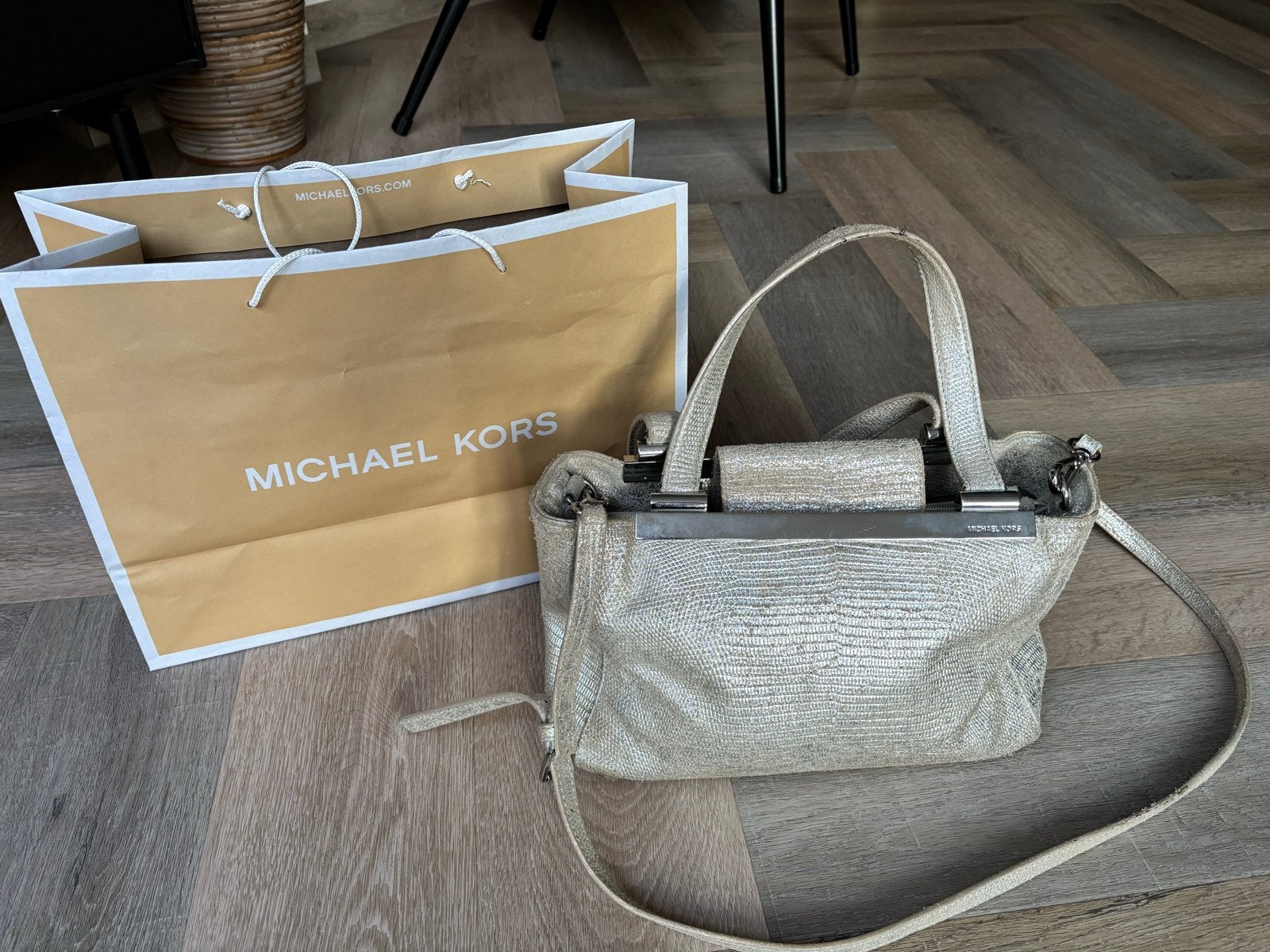 Michael Kors Handtas Zilverkleurig, Ophalen, Gebruikt, Overige kleuren, Handtas