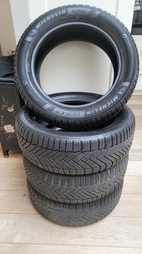Michelin Alpin 6 Winterbanden, Auto-onderdelen, Banden en Velgen, 17 inch, Band(en), Personenwagen, Gebruikt