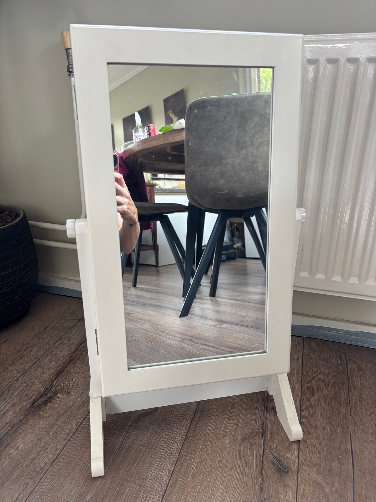 Witte sieradenkastje, Minder dan 50 cm, Gebruikt, Ophalen of Verzenden, Minder dan 100 cm