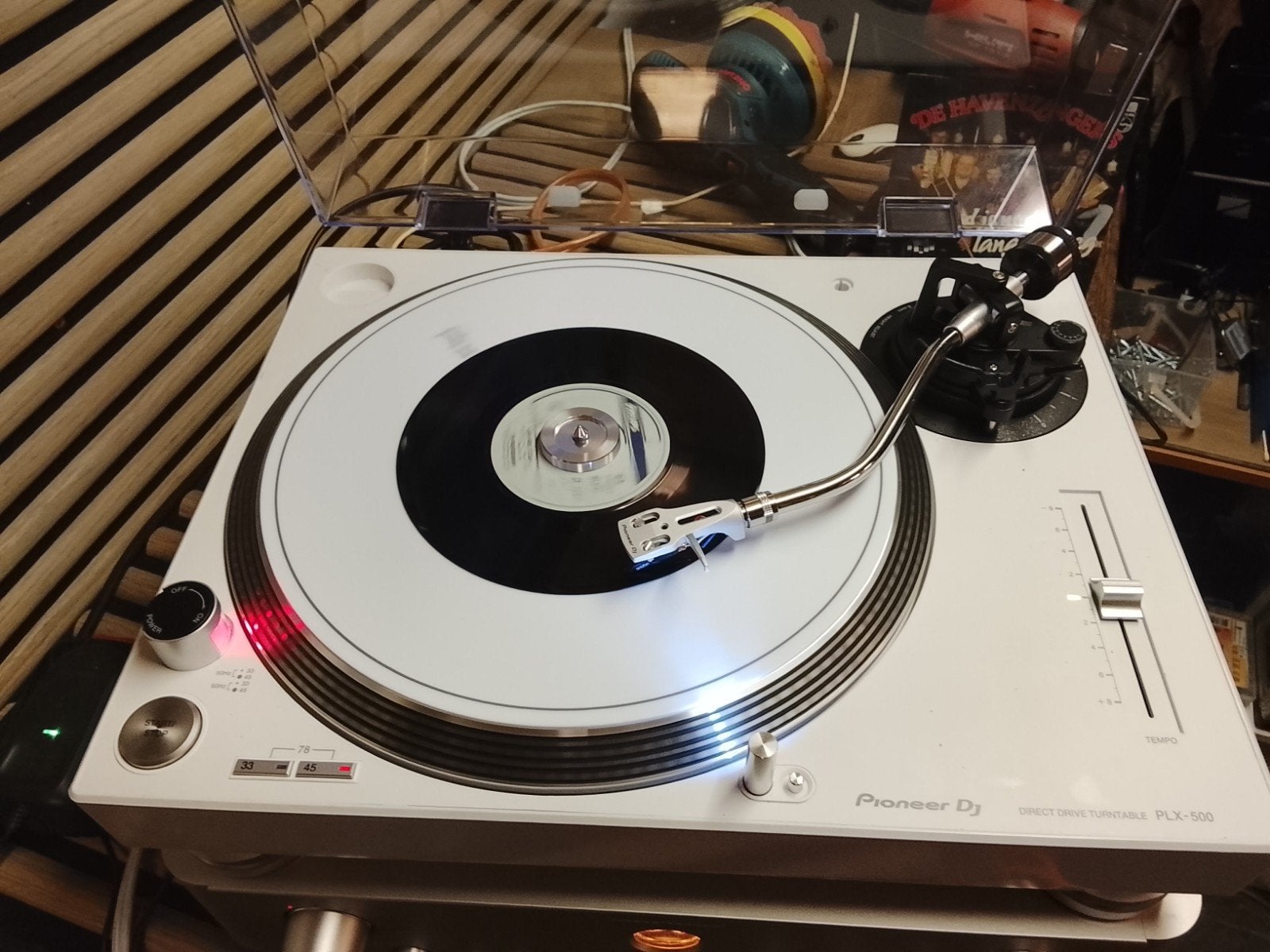 Pioneer PLX-500 platenspeler met Ortofon Element, Audio, Tv en Foto, Pitch-regelaar, Ophalen of Verzenden, Zo goed als nieuw, Pioneer