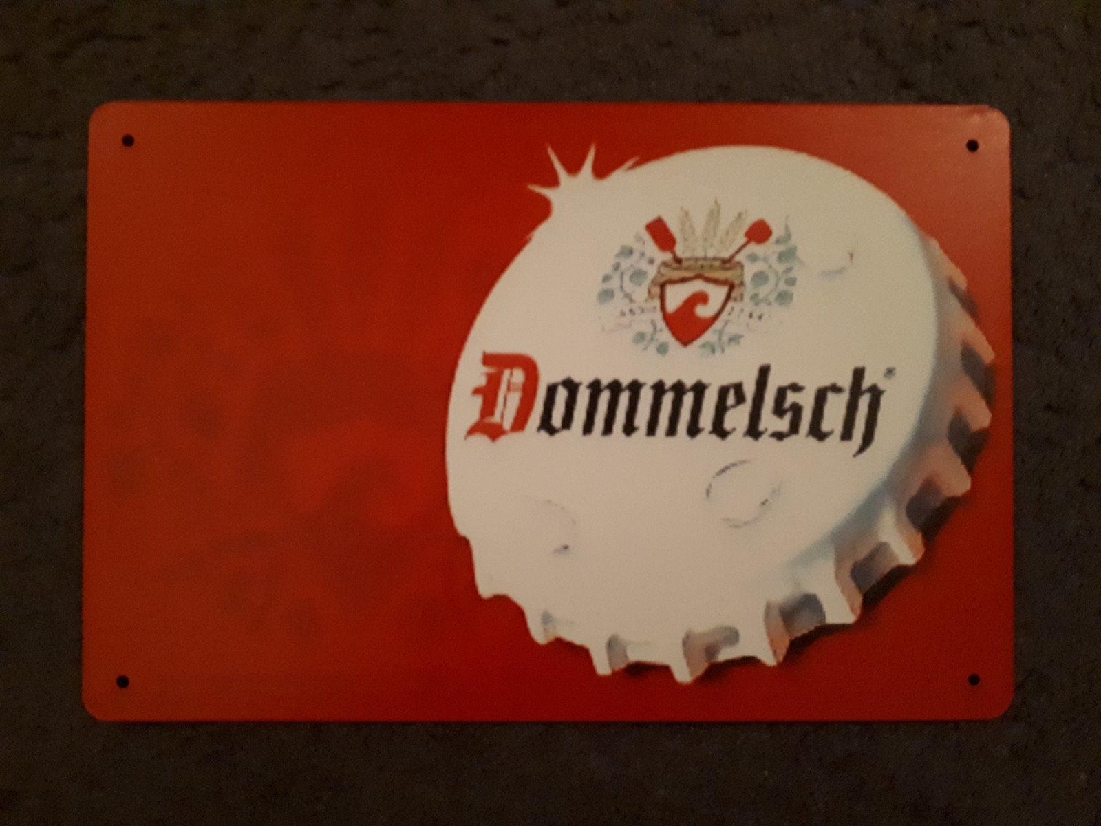 Dommelsch 20x30 cm Metalen Reclamebord, Verzenden, Nieuw, Reclamebord, Plaat of Schild, Overige merken