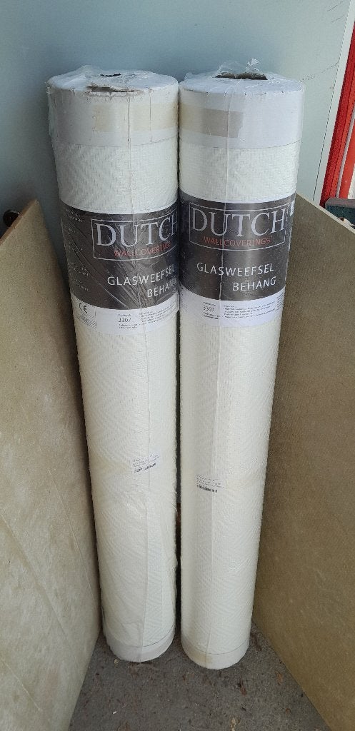 DUTCH Glasweefsel Behang  2x25m, Ophalen, Overige patronen, Dutch Wallcoverings, 25 tot 50 m²