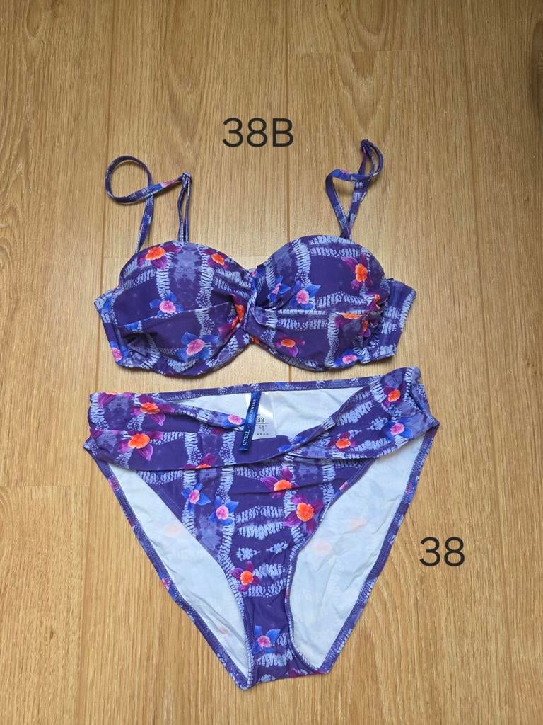 Cyell bikini met pareo - nieuw 38B/38, Kleding | Dames, Badmode en Zwemkleding, Paars, Nieuw, Ophalen of Verzenden, Cyell