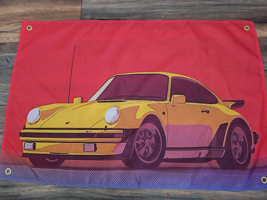 PORS BANNER 60X90 CM MET BEVESTIGGINGS OGEN, Ophalen of Verzenden, Nieuw