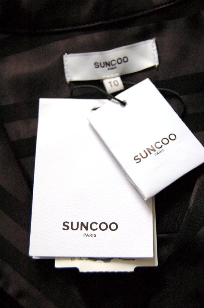 Nieuwe Suncoo Paris satijnen blouse, Lilou, zwart, Mt. XS, Verzenden, Zwart, Nieuw, Suncoo