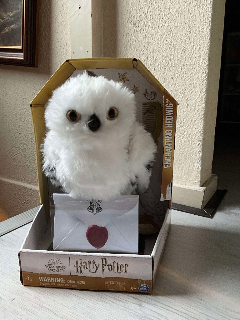 Harry Potter - Uil Hedwig - 27cm - Met Geluiden en beweging, Nieuw, Actiefiguurtje, Emmen, Regina
