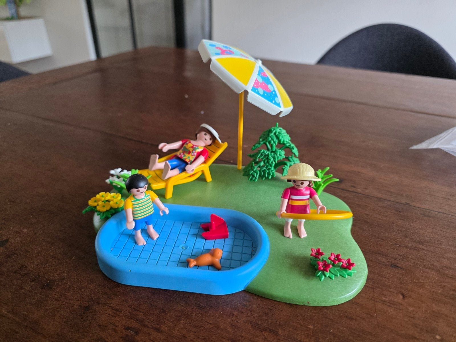 Playmobil 4140 Zwembad - Complete set in goede staat, Gebruikt, Complete set, Overige typen, Ophalen of Verzenden