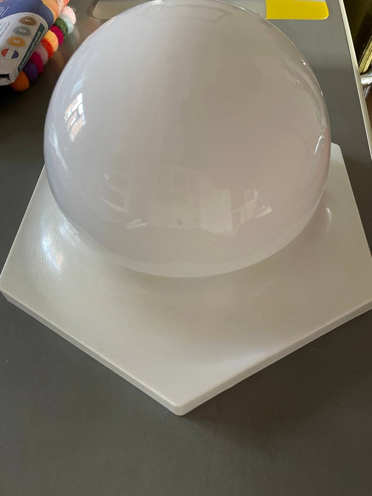 Vintage plafondlamp jaren 70, Huis en Inrichting, Lampen | Plafondlampen, Ophalen of Verzenden, Kunststof