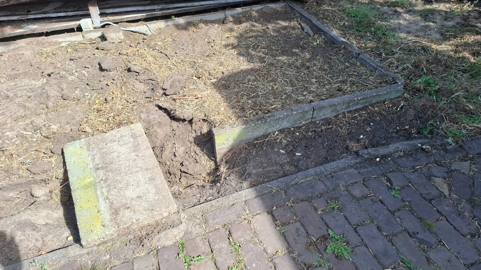 Gratis betontegels, Tuin en Terras, Ophalen, Gebruikt, Beton, Terrastegels