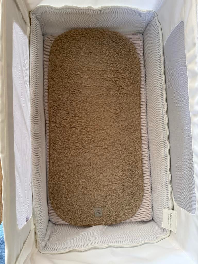 Nanami wollen inlegger beige - Zacht en Comfortabel, Ophalen of Verzenden, Zo goed als nieuw, Wieg
