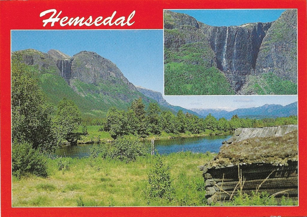 Ansichtkaart  	Hemsedal (Noorwegen)	2-luik, Verzenden, 1980 tot heden, Gelopen, Overig Europa