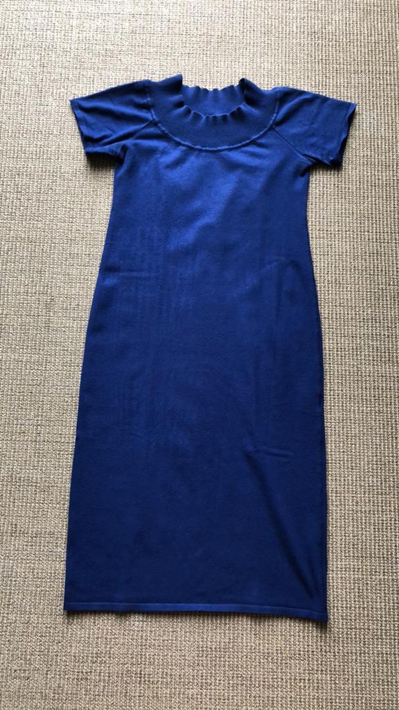 By Oni blauw strak jurkje, maat 36, Blauw, Ophalen of Verzenden, Zo goed als nieuw, Maat 36 (S)
