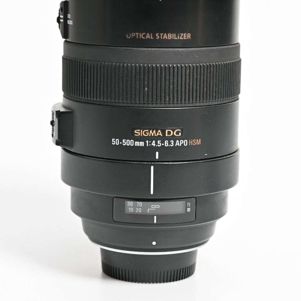 SIGMA DG 50-500MM 1:4,5-6,3 APO HSM, Gebruikt, Sigma, Nikon F-mount, Handmatige focus