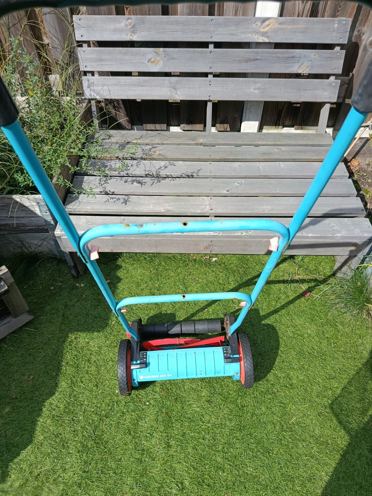Gardena 4000 SM handgrasmaaier, Tuin en Terras, Gebruikt, Handgrasmaaier, Ophalen of Verzenden, 30 t/m 39 cm