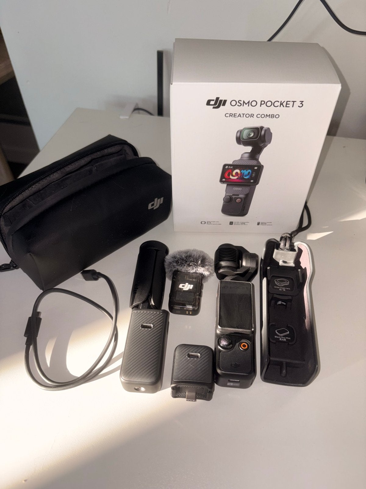 DJI Osmo Pocket 3 Creator Combo - Zo goed als nieuw, Overige merken, Overige soorten, Zo goed als nieuw, Externe microfoon