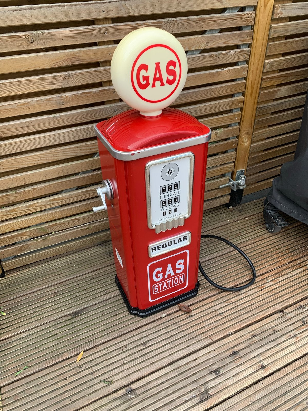 Vintage, Retro, Benzinepomp, Tuin, Garage, Werkplaats, Ophalen, Gebruikt