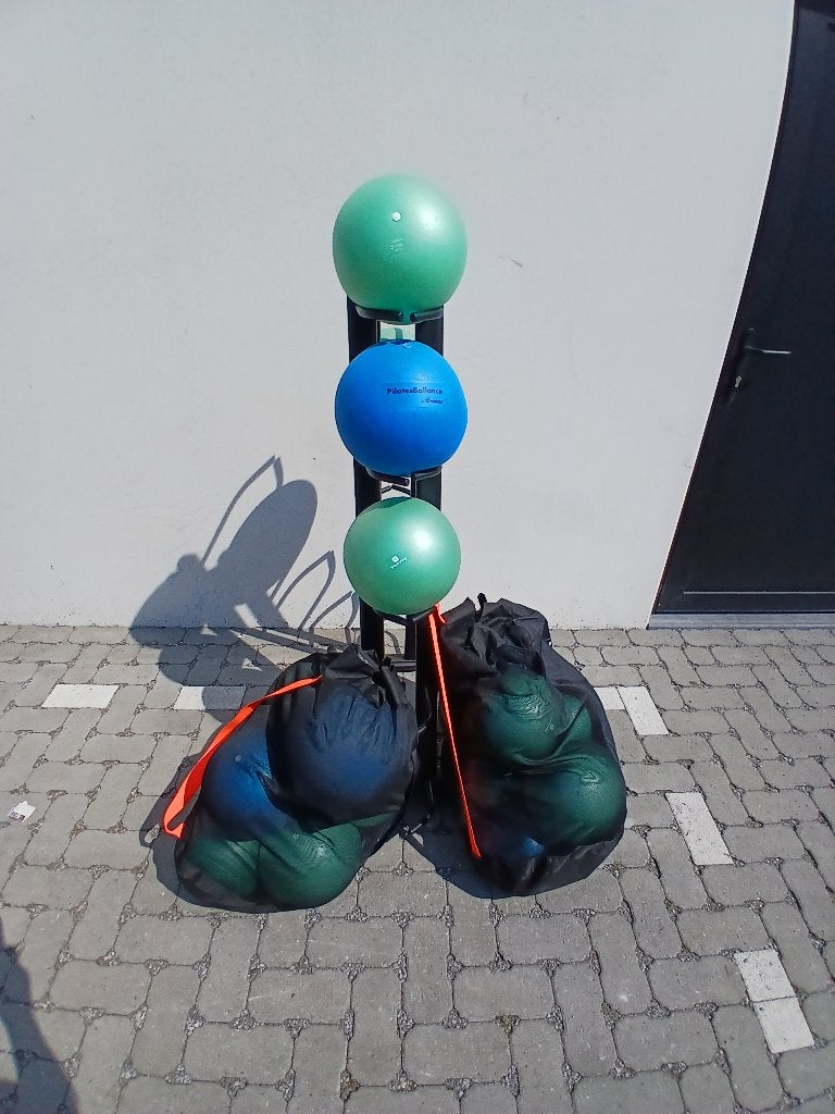 Fitnessballen - pilatus ballen set met draagtassen, Ophalen, Gebruikt, Benen, Fitnessbal