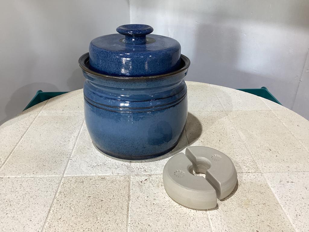 Zuurkoolpot 2,2 liter - nachtblauw, Ophalen of Verzenden, Nieuw, Overige stijlen, Overige typen