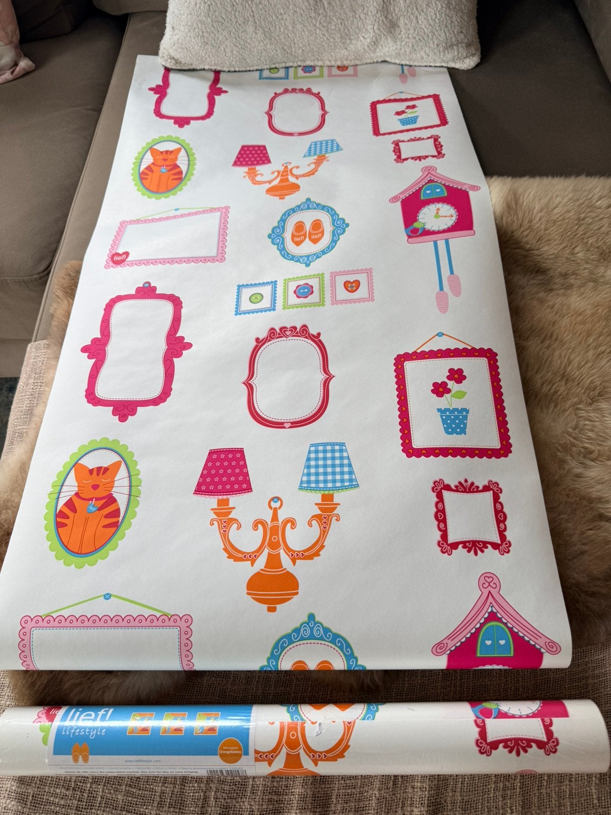 Lief! Behang van Graham&Brown 1 x nieuwe rol en 3/4, Huis en Inrichting, Stoffering | Behang, Ophalen, Bloemen, 25 tot 50 m², Papierbehang