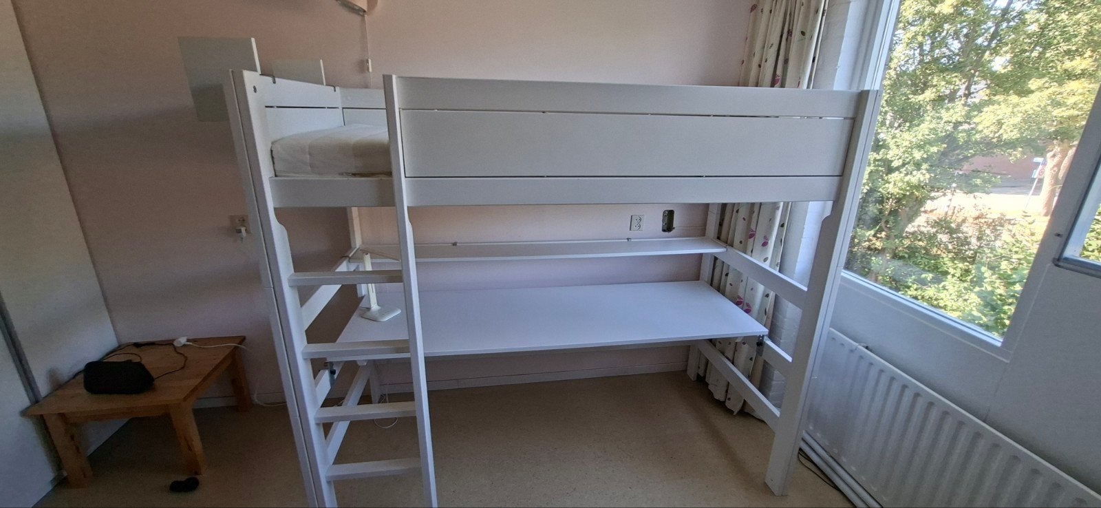 Lifetime bed: half-hoogslaper en bed in hoekopstelling, Ophalen, Gebruikt, Eenpersoons, 200 cm