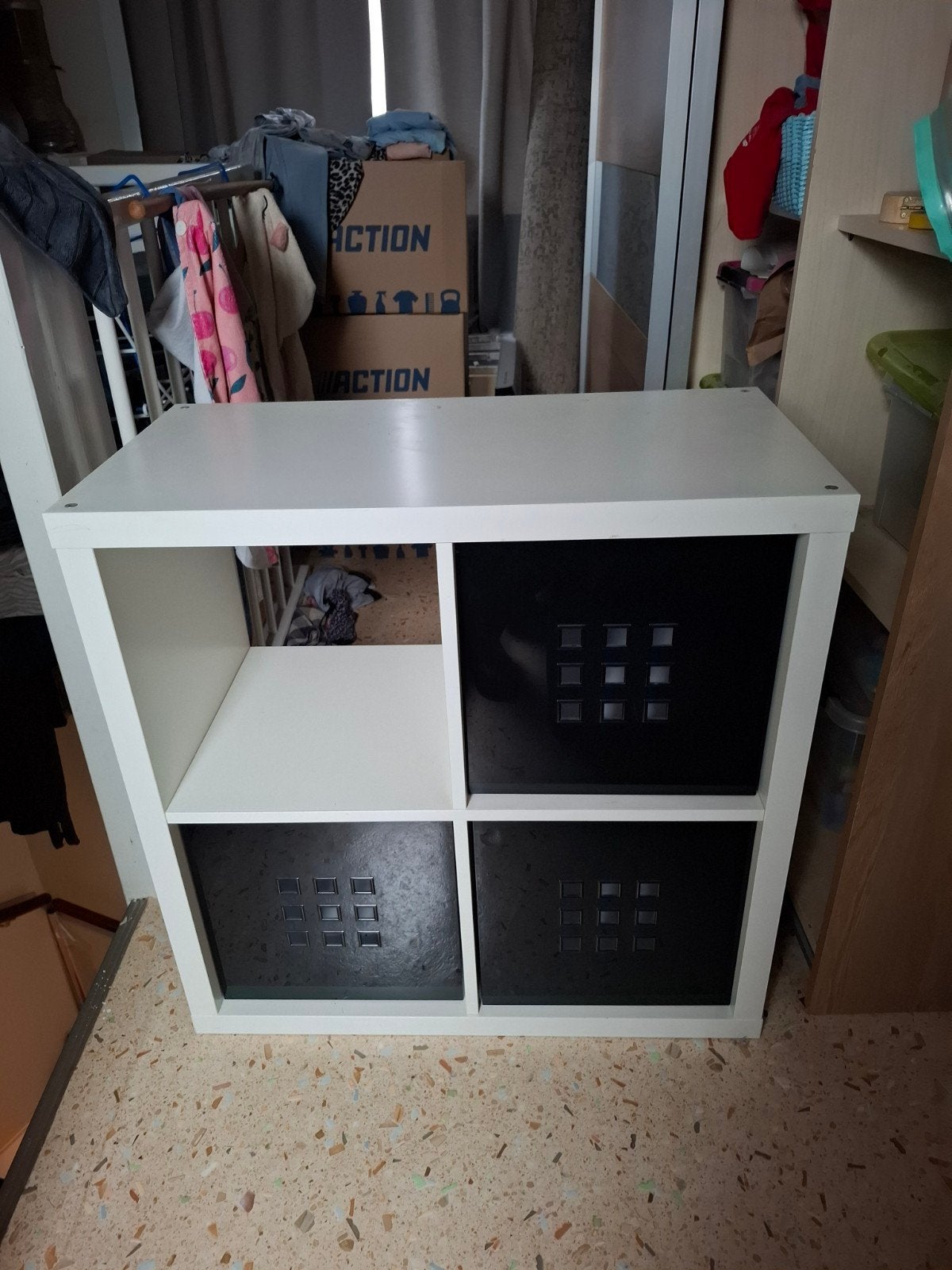 Ikea Kallax 2x2 met 4 Lekman bakken, Ophalen