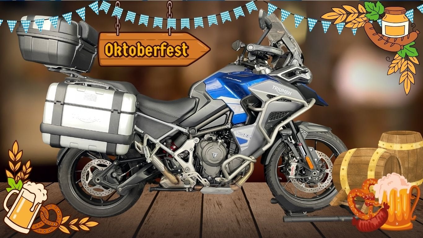 Triumph TIGER 1200 GT EXPLORER LUCERNE BLUE (bj 2023), Motoren, 1160 cc, Meer dan 35 kW, Toermotor, Traction Control