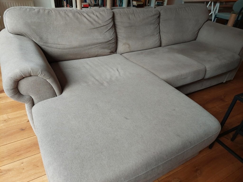 Bank aangeboden, Ophalen, Gebruikt, Driepersoons, 75 tot 100 cm