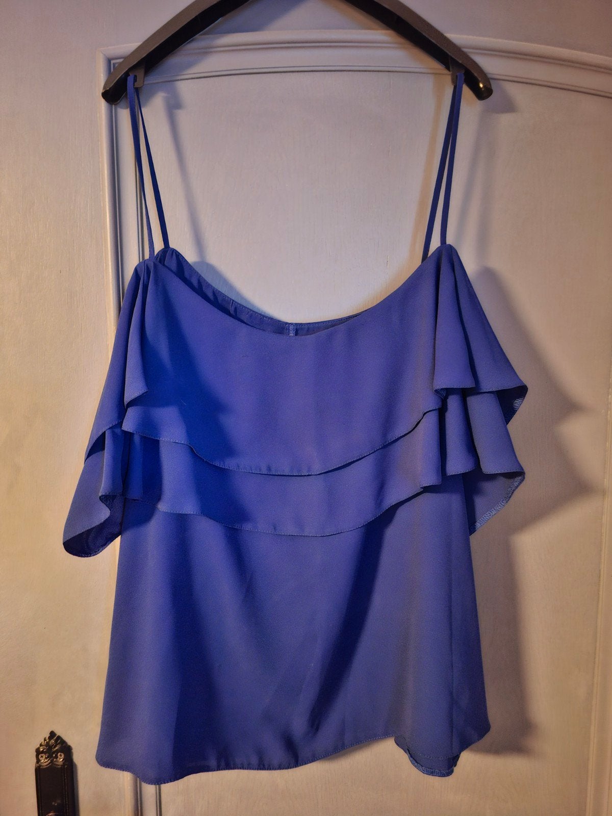 2 off-shoulder tops maat XL, Blauw, Maat 46/48 (XL) of groter, Ophalen of Verzenden, Korte mouw